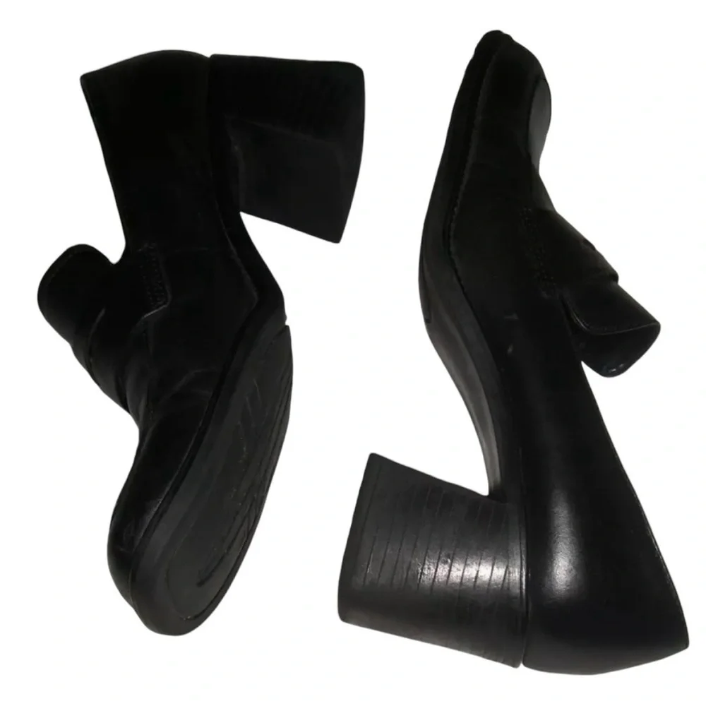 White Mountain Loafers Vintage 90's Black Penny Chunky y2k Bratz Preppy Academia